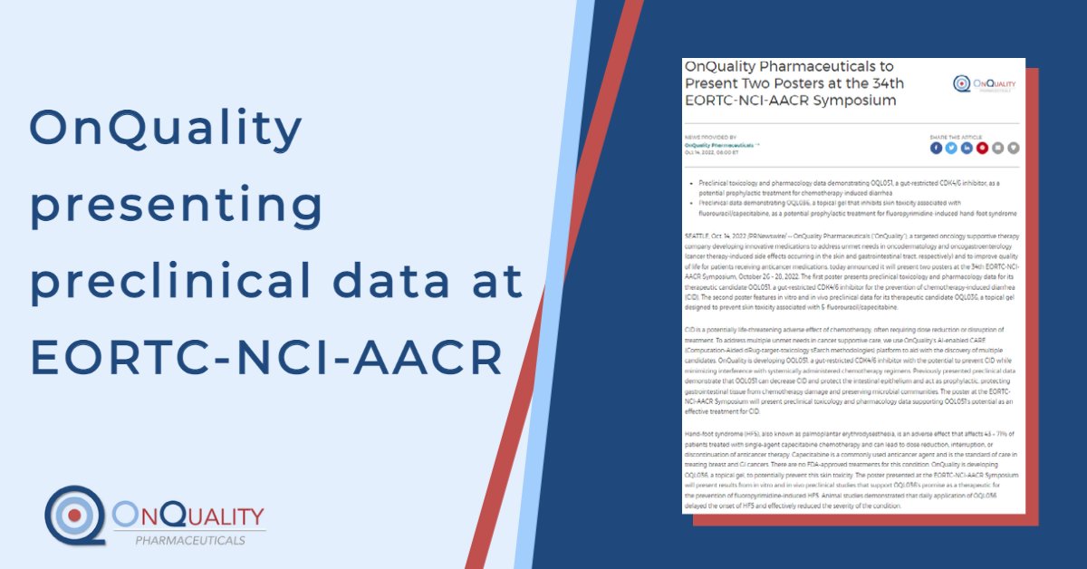 OnQuality Pharmaceuticals Ltd. tweet media