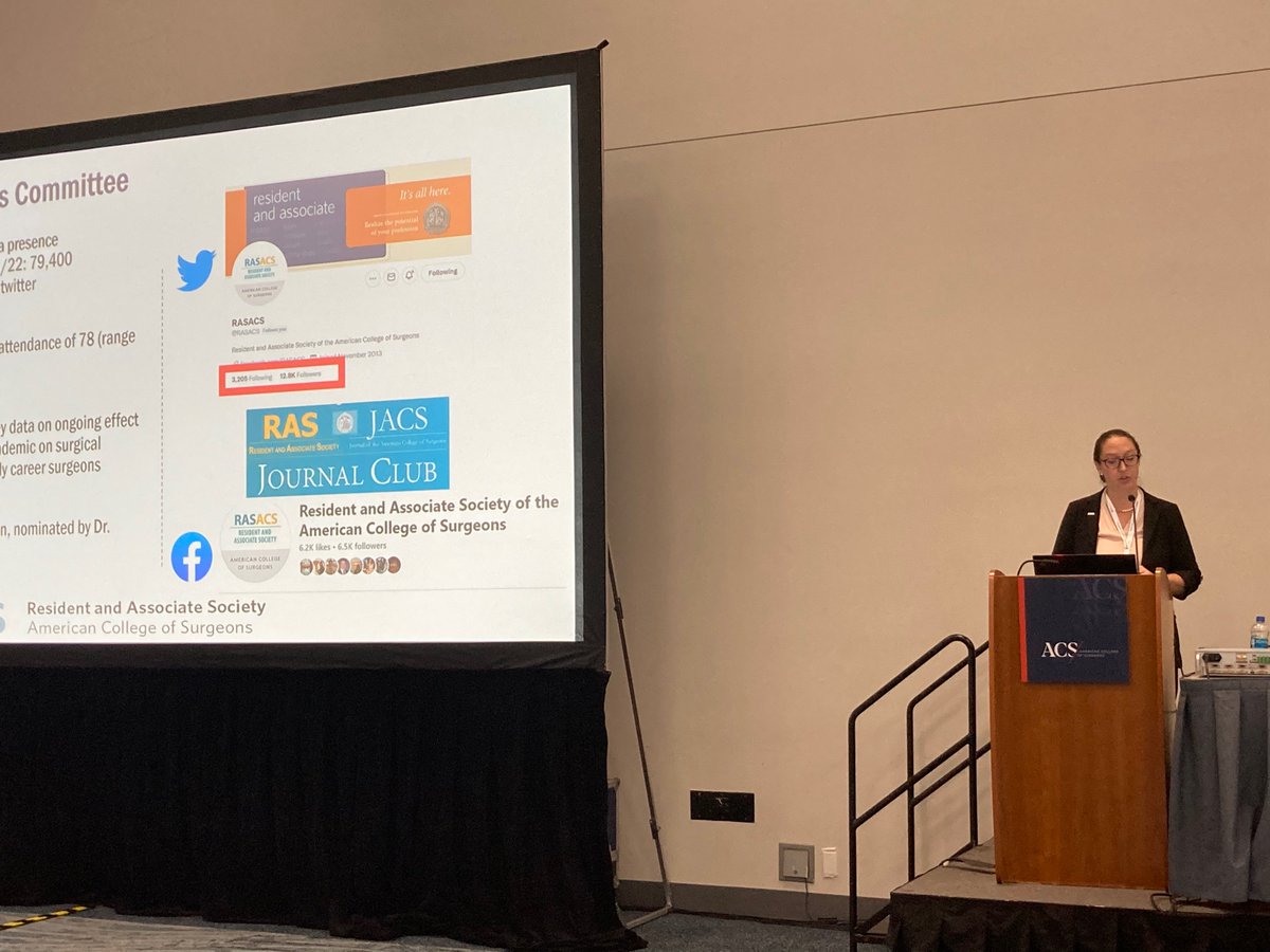 KaitlinRitterMD's tweet photo. Love hearing about how @RASACS affected @JuliaColemanMD career trajectory and opportunities for residents to get involved in leadership positions. Want to learn more? Follow @RASACS as they document #ACSCC22 #RASatCC https://t.co/wLA0yzXdjF