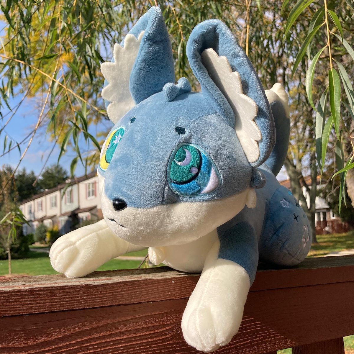cloverpuffart's tweet photo. New plush alert!  Thistlepaw is a sweet wolf pup, and he is ready to come home and cuddle with you in adorable plushie form!  He has a lot of cute embroidery details, and a boopable button nose! Now in the sh0p! https://t.co/lgkzoO3pU3
