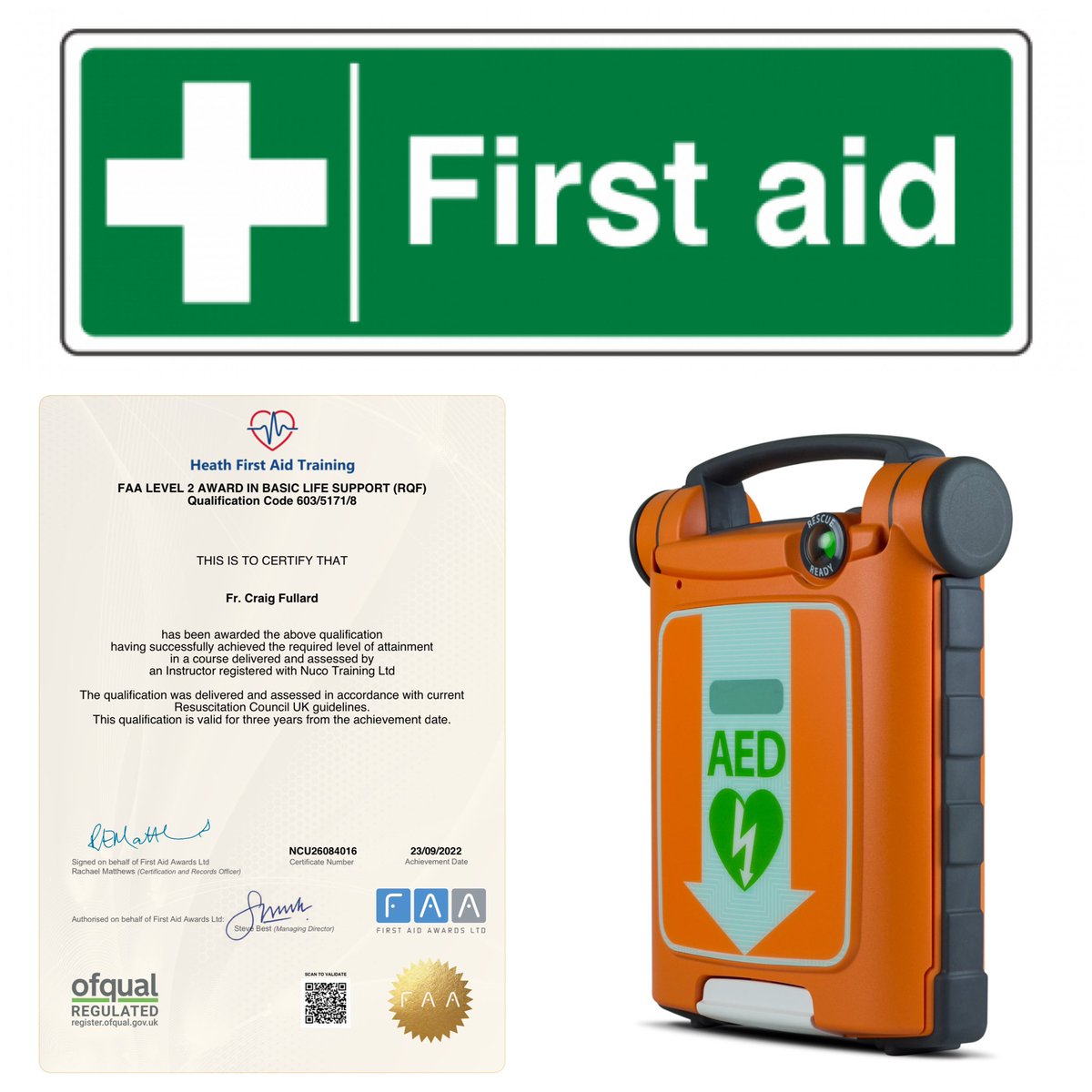 StNewmanParish's tweet photo. Congratulations to those from the parish (20 in total) who have completed their First Aid training. Tomorrow we receive our AED’s which will be placed in the four churches of the parish. Many thanks to ‘Heath First Aid Training’ for excellent sessions. https://t.co/uFv7FJmfYW