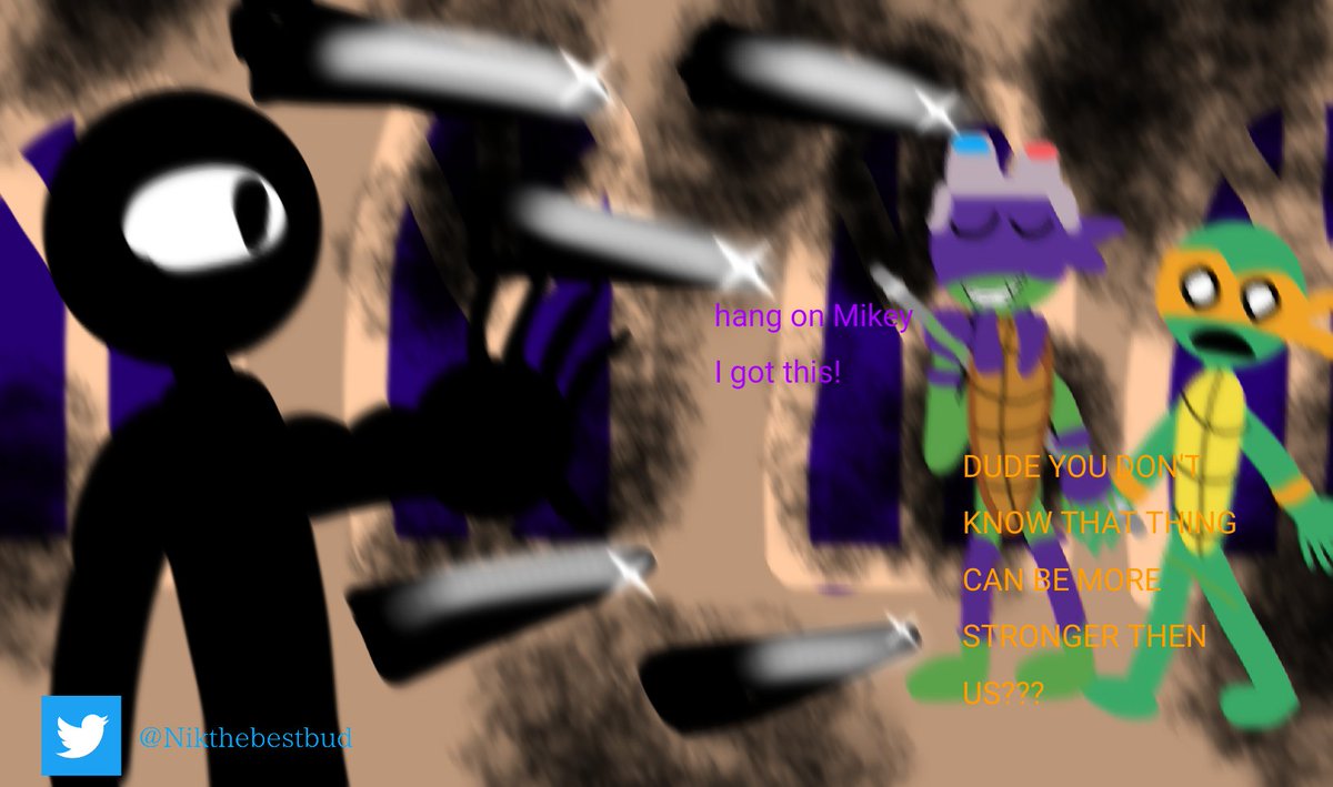 nikhailthebest's tweet photo. DONNIE NOOOO!!!!! ๐ญ๐ญ๐ญ
#tmnt #tmnt2018 #tmntdonnie #tmntfanart #RiseoftheTMNT #tmntmikey #donniefanart #roblox #robloxdoors #doorsseek #doorsfanart #robloxhoror #art #artwork #drawing #digitalart #digitalpaniting #fanart https://t.co/8Lq5PQYAoQ