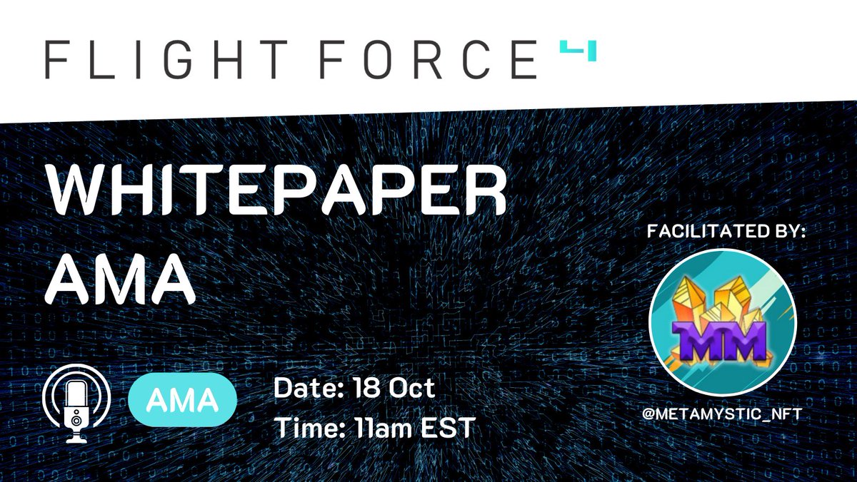 Tech3Play's tweet photo. Want to learn more about our #whitepaper and ask us questions? 🤔📄

🎙Come join us in this #space where the floor is yours to ask us anything you like! 

Space link 👇
https://t.co/JFDi2CWWpf

This will be facilitated by the incredible @metamystic_nft✨ 

#NFT #NFTs #ETH #P2E https://t.co/eIJHCE4sZy