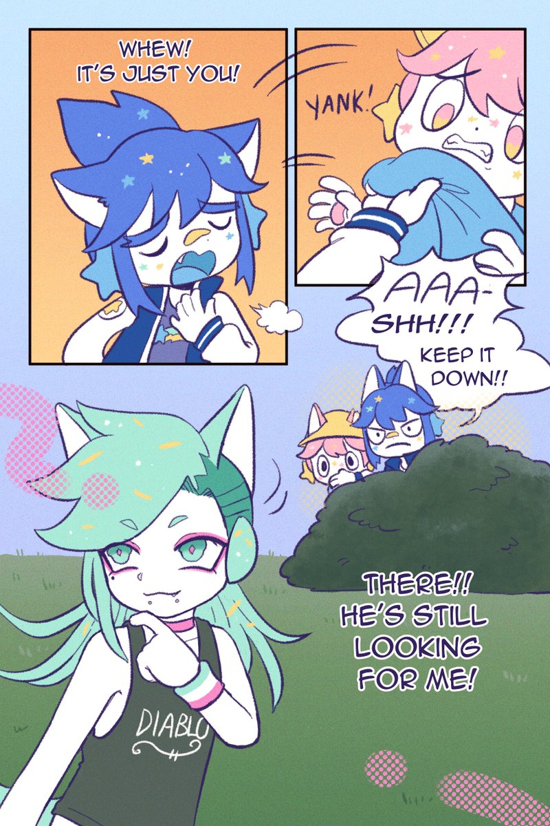 [NYACARON 02: Archnemesis] ⚡🍋🔔
I couldn't wait to introduce Baja Blast so here he is, his grand debut! (1/3) 