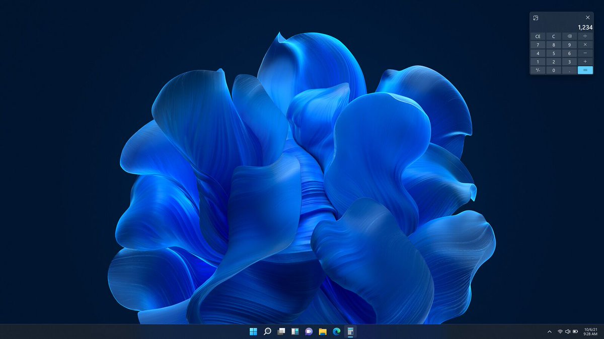 WindAesthetic's tweet image. Early versions of Windows 11’s default Bloom wallpaper, light and dark respectively. It takes a more petal-like appearance here.