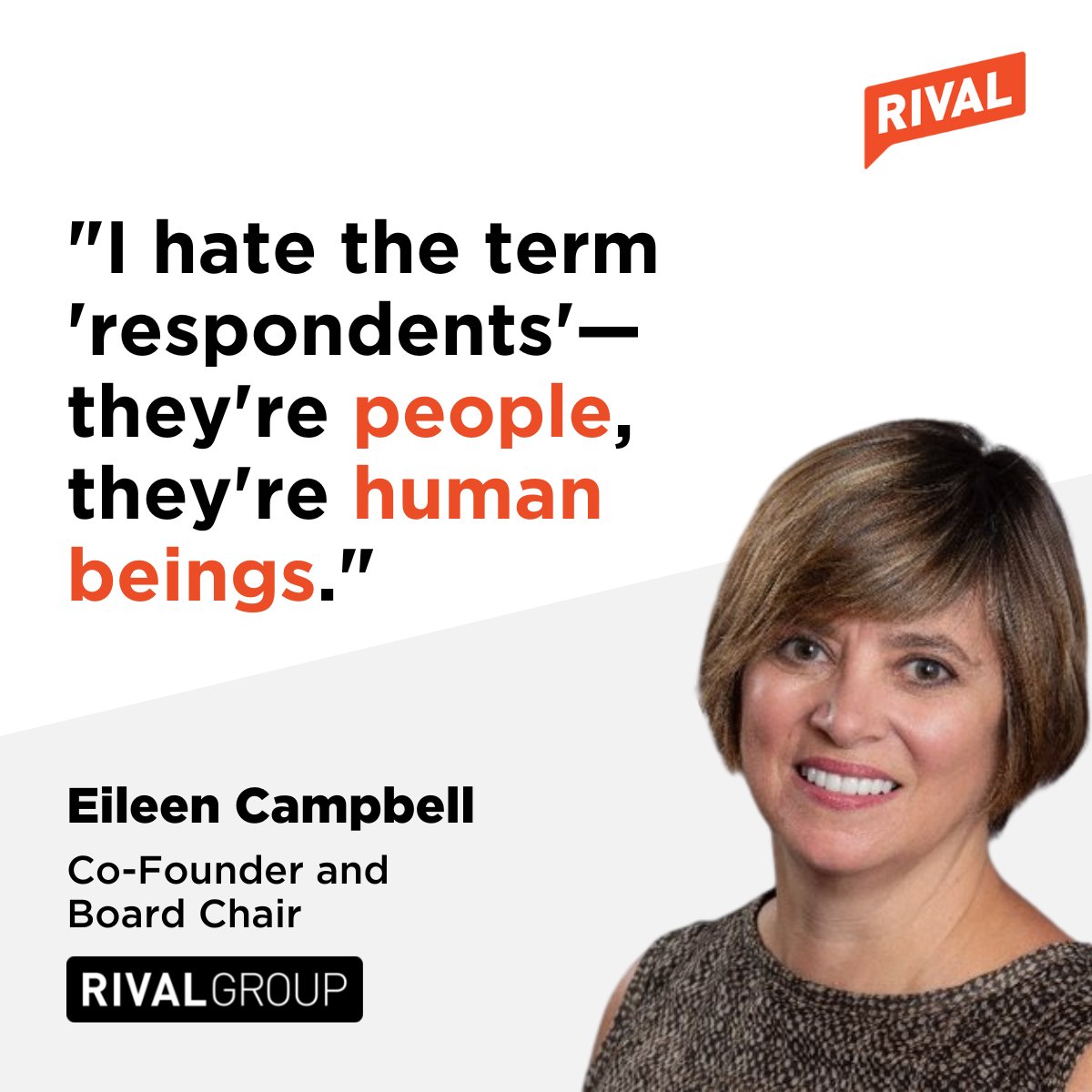 RivalTechCo's tweet photo. One of our core beliefs at @rivalgroup (parent company of Rival Technologies and @Reach3Insights) is that market research is an extension of your brand.

Check out @womintuition's interview with @FutureView7 to learn more: https://t.co/shs4fw0E7H 

#mrx #mrxpros #restech https://t.co/emZkgWm38Q