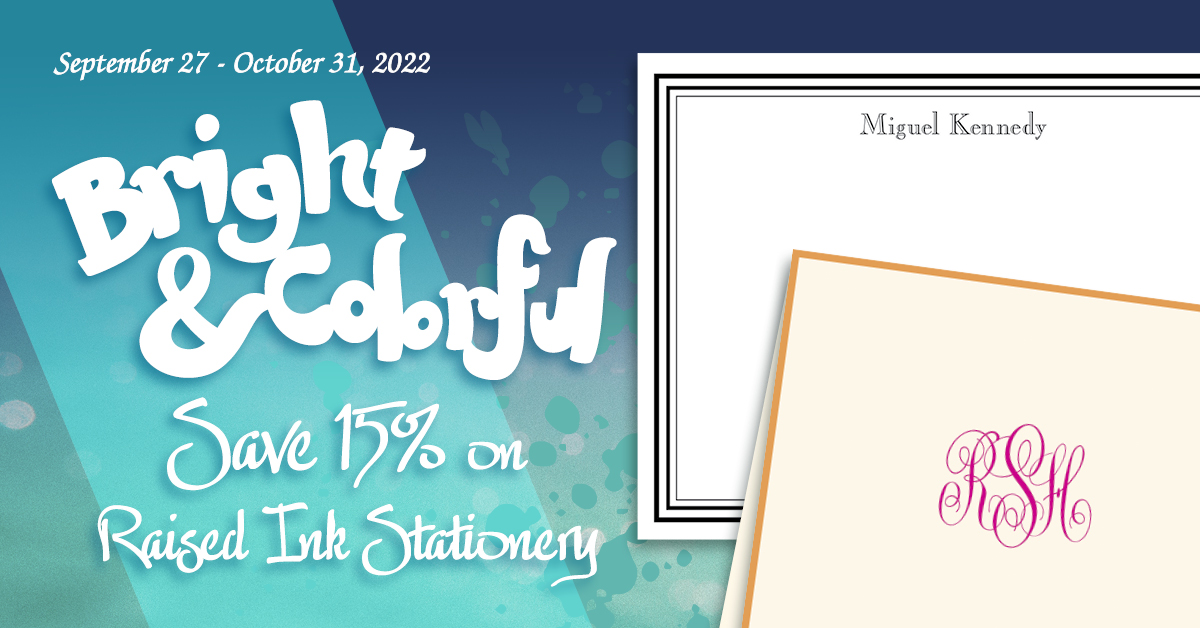 EGStationery's tweet photo. Fall leaves are changing....infuse new color into your stationery wardrobe during the Bright &amp; Colorful Stationery Sale....only from EG! Visit your favorite EG retailer for details. 

#embossedgraphics #raisedinkstationery #stationerysale #stationerydeals #shoplocal #shopsmall https://t.co/MmOfwCEj00