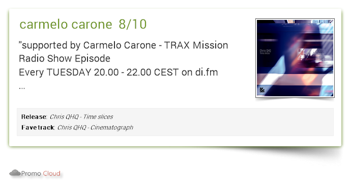 carmelo carone supports: Chris QHQ - Time slices 8/10 #newrelease pcl.la/WRO8KZ  @chrisQHQ <a href="/techno/">Tom Ford</a> <a href="/deeptechno/">ً</a> @frequencyshiftrecor