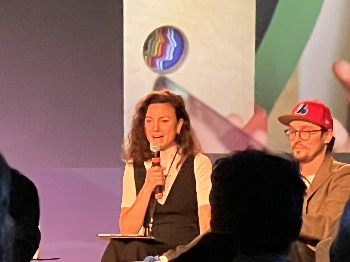 codepoet127's tweet image. “When designing interactive experiences, you have to take risks. Feel a thrill when designing to make people feel a thrill when experiencing.” Anne Lagacé of @laboiteint at @hubmontreal