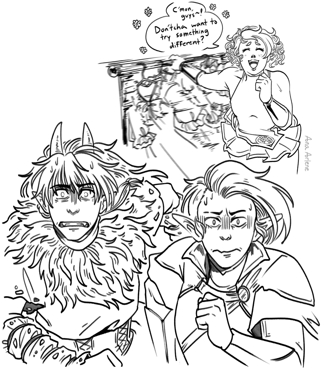 AnaArlene_art's tweet photo. I'm sure to Evelyn it's only natural for a girl to want to dress up her sisters.
Too bad said sisters would disagree. #wafflecrew #dicecameraaction #cteam
@AnnaProsser @TrystanFalcone @HollyConrad https://t.co/powFeJaxO7