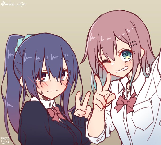 息抜きrkgk
ゆずちゃん&ひめちゃん髪型交換 