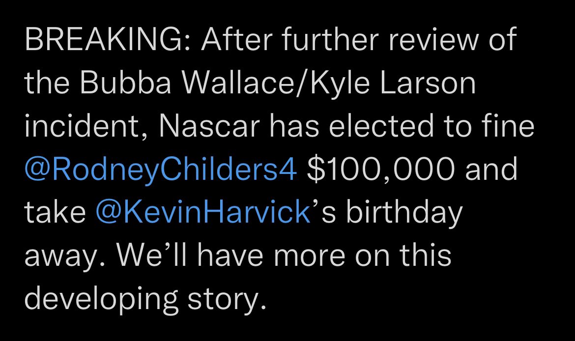 Tony Stewart tweet media