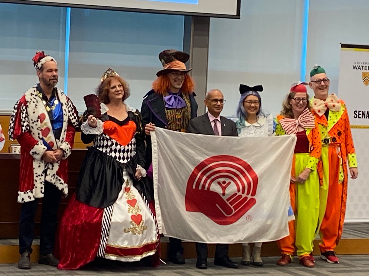 Wonderful to see our deans getting into the spirit & supporting @UnitedWayWRC through our annual #UWaterloo United Way campaign. In particular, we have 3 cause areas: increasing food security, advancing equity, & advocating for mental health. Learn more at uwaterloo.ca/united-way/