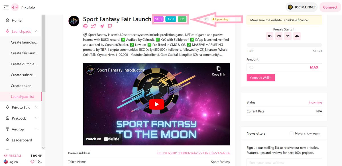 PinkSale (Pink Ecosystem) tweet media