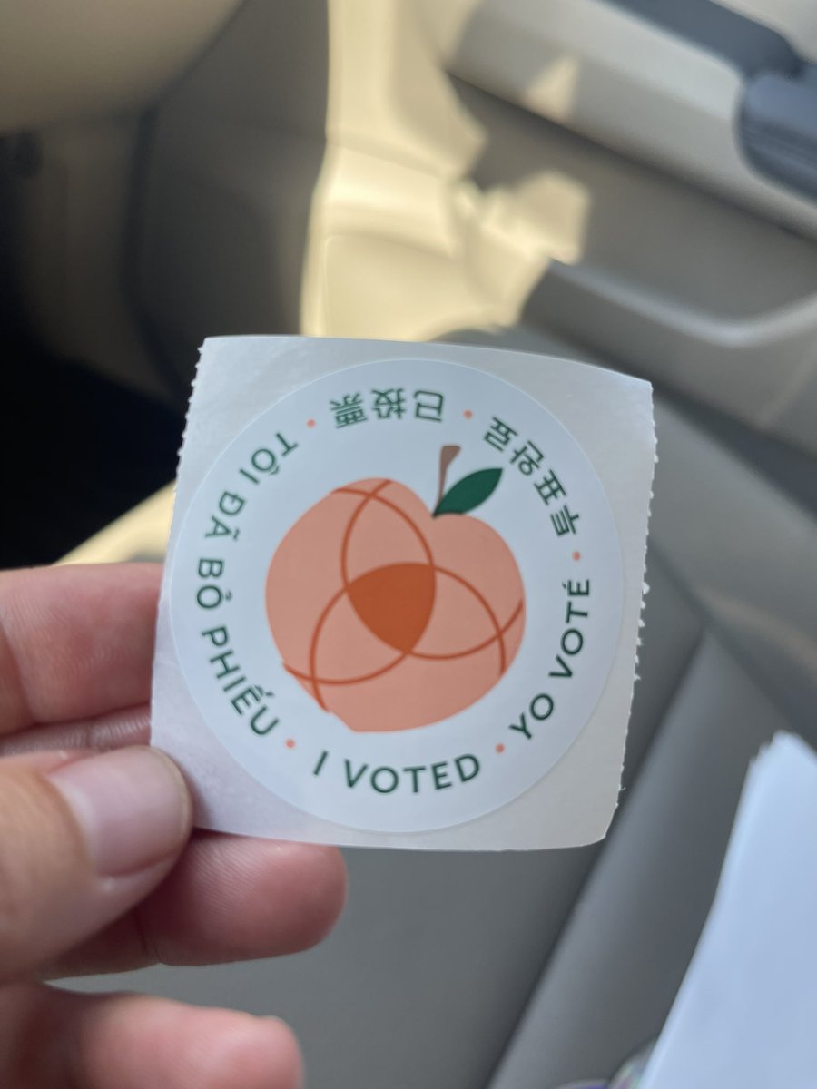 Early voting started today. In and out in 15 min. ☑️