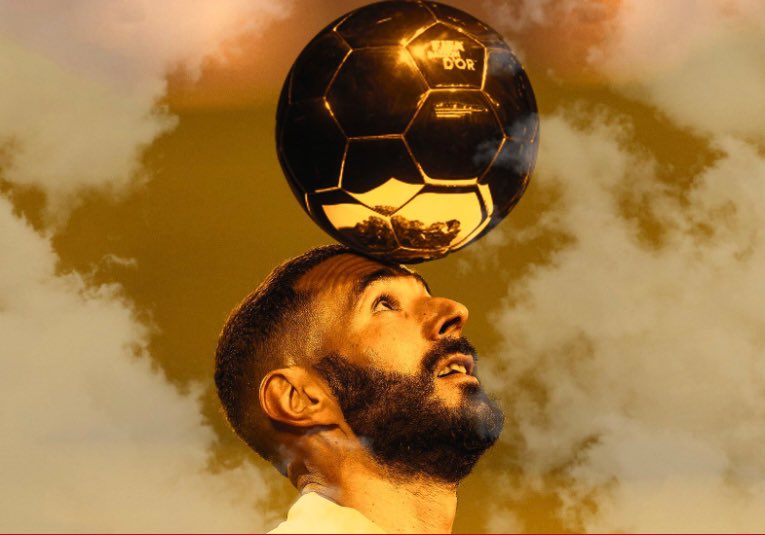 porteno0506's tweet photo. ¡Capitán de ORO! @Benzema @realmadrid #BallonDor #LeCat #Nueve https://t.co/IUuOHEbNOm