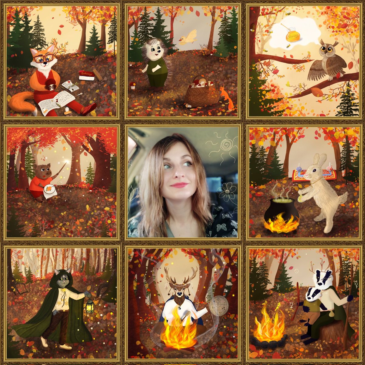 I have this wonderful Autumn mood collection, these awesome pieces were drawn almost two years ago, but I still love them 😊
Only 0.04 ETH on the OpenSea🌼
P. S. Except the middle one, me is priceless 🤣
opensea.io/collection/aut…