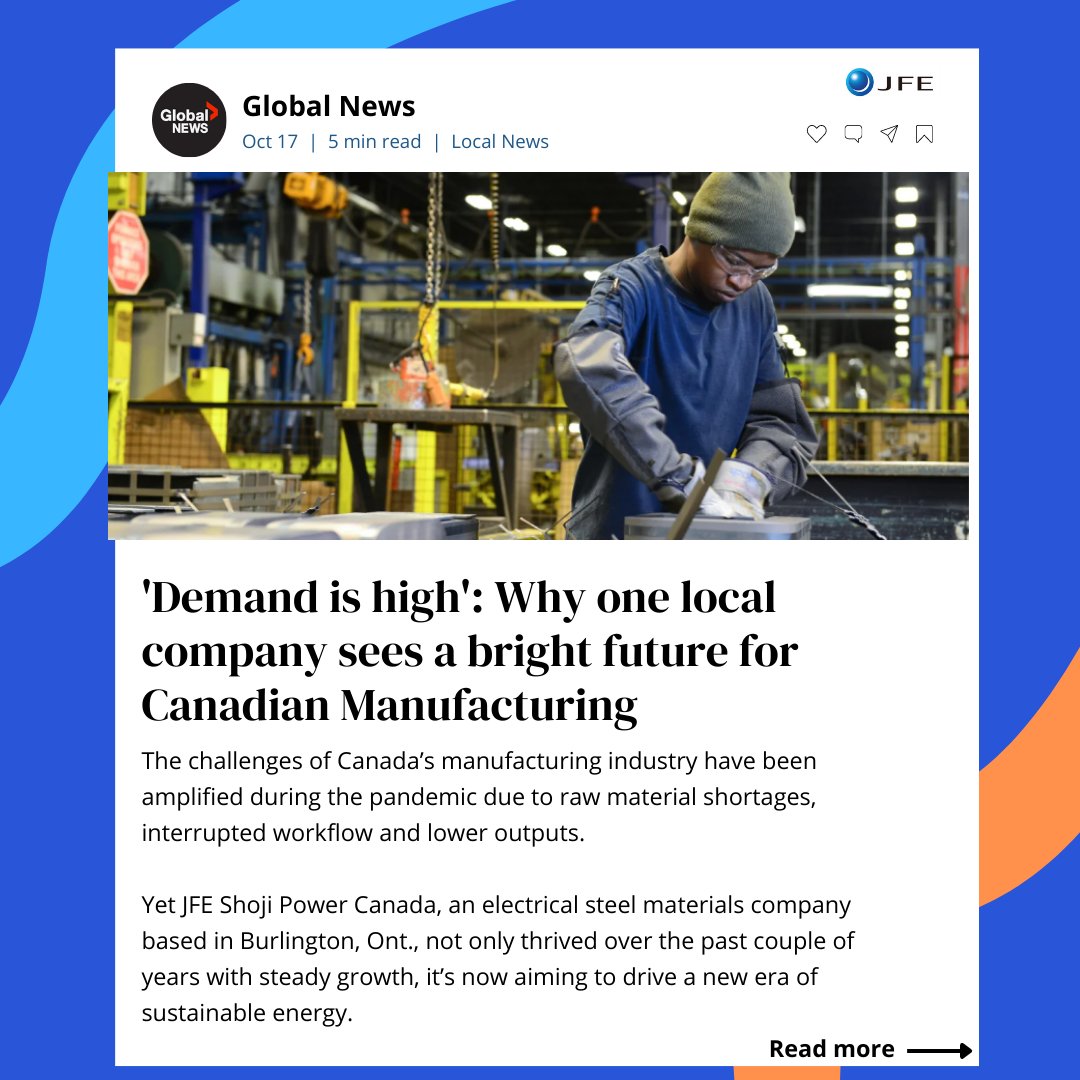 JFE Shoji Power Canada Inc. tweet media