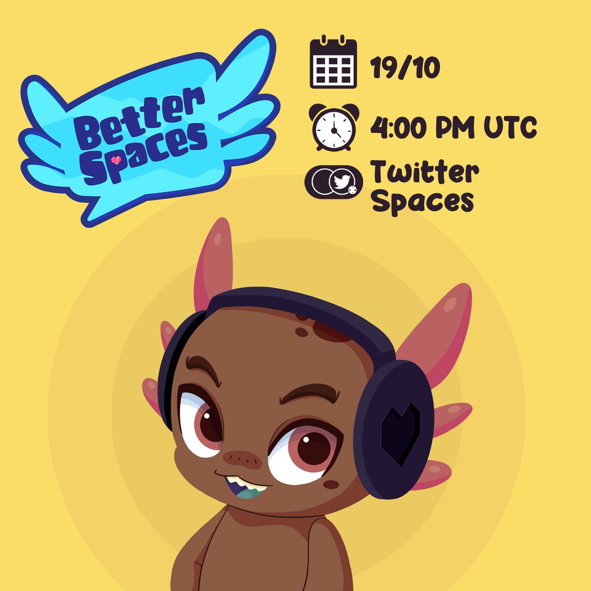 betterquestgame's tweet photo. This week we have Better Spaces! Let’s bond together to talk about Better Quest updates, plans and of course… receive a POAP! Join @danteano and @rachelluz in this week's episode! Next Wednesday, 4pm UTC! https://t.co/i7ahA8jPZ0