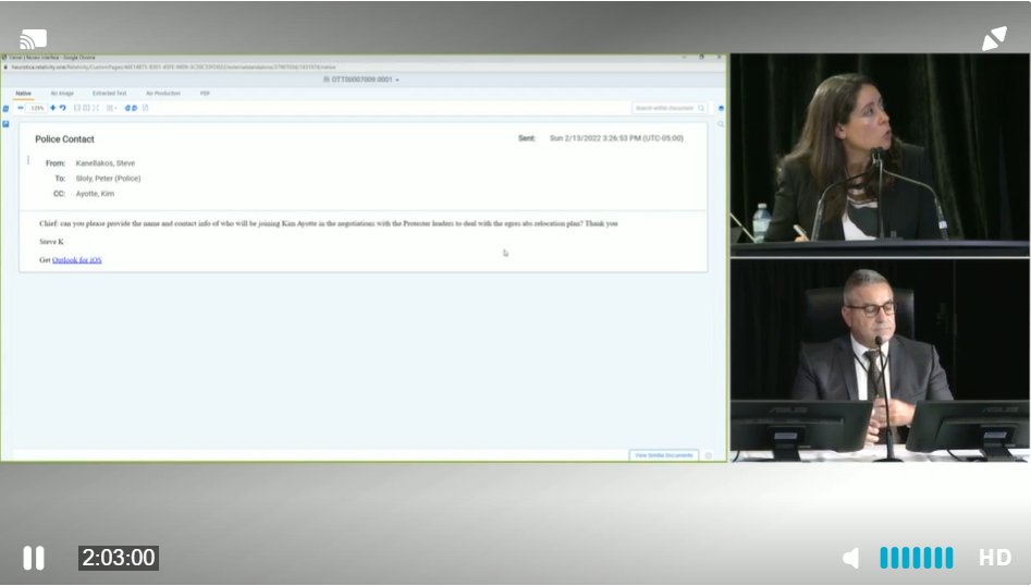 CBC takes $1.5 billion but can't be bothered to carry very much of the public inquiry in Ottawa, they like carrying Jan 6 hearings in DC though.
You can watch here on the inquiry website. Steve Kanellakos, Ottawa's city manager is testifying now.
publicorderemergencycommission.ca/public-hearing…