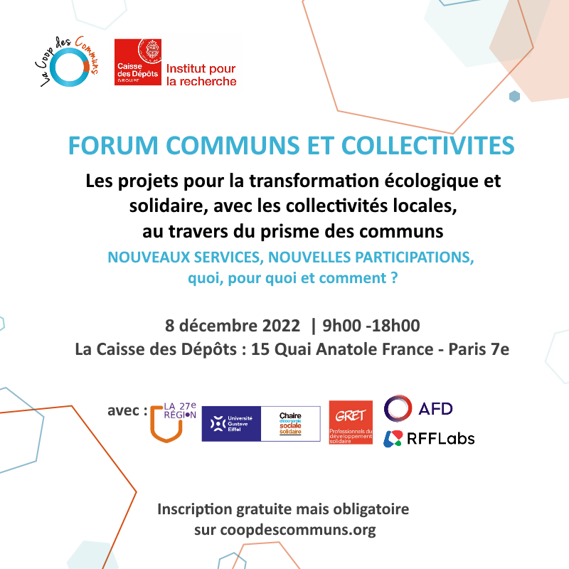 Forum Communs et collectivités locales - 08/12/22 - Pré-inscriptions ouvertes ;) - mailchi.mp/438b98b2d4e9/f…