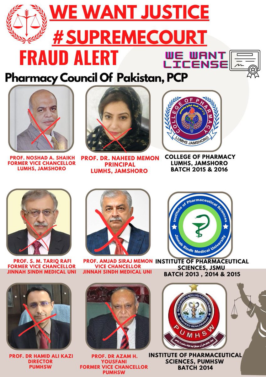 SanaNadir06's tweet photo. #Pharmacistissue our future is ruined.our parents worked hard to give us better education now we can’t even get a good job. More than 400 students are suffering If departments are not registered who’s fault it is? Universities and phamracy council pakistan are responsible https://t.co/RCsE0xZMgc