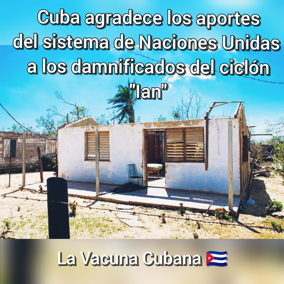 ElVindicadorCu's tweet photo. Para demostrar que los valores esenciales del ser humano aún existen a pesar de los sistemas enajenantes capitalistas que sumen al mundo en una crisis de antivalores, #Cuba agradece las muestras de solidaridad de todos los países tras el desastre meteorológico #CubaViveyVence https://t.co/xLUHeSGHKJ