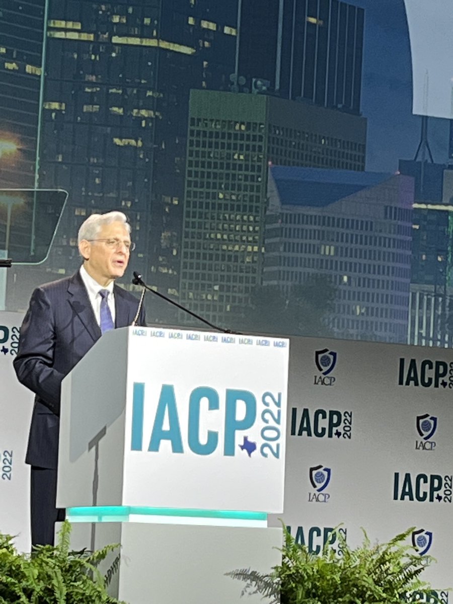 ⁦<a href="/TheIACP/">The IACP</a>⁩ First General Assembly of #IACP2022 is underway in Dallas with ⁦<a href="/TheJusticeDept/">U.S. Department of Justice</a>⁩ Attorney General Merrick Garland sharing his support for Law Enforcement. #pathforward