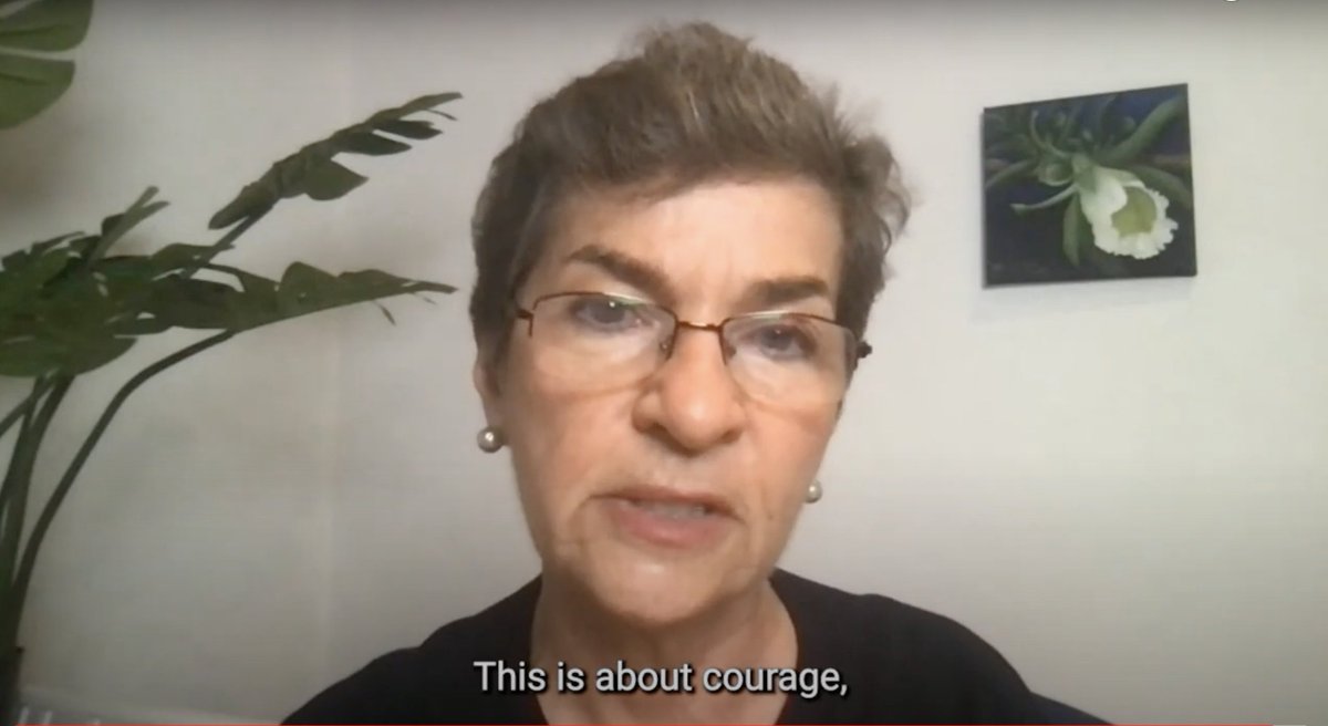 'Every single one of us who is alive & especially alive as an adult right now has a responsibility to stand up & show up & do what needs to be done. This is not about hope. This is about courage.' – @CFigueres #ClimateActionNow #EndFossilFuels