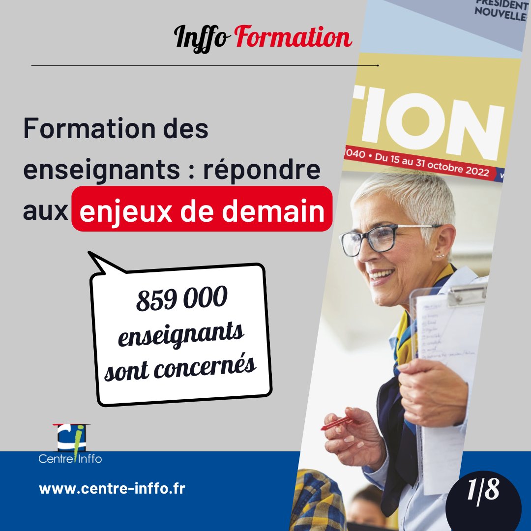 centreinffo's tweet photo. #InffoFormation n°1040 propose un dossier spécial sur la formation continue des enseignants ! ccc @education_gouv 

✔  S’abonner => https://t.co/ConEf0g1sq 
✔  Achat au numéro => https://t.co/TGCDt4aM0d
✔  Accès abonnés : https://t.co/EASRXpuc6P 

#Formpro #Education https://t.co/YqTLKYwwF3