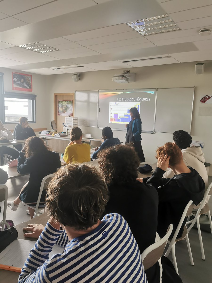 stmgolympe's tweet photo. 🚩🚩 #orientation. Intervention de Mme Barrué sur la CPGE ECT du @LyceeOzenne 🙏. Oui, les élèves de la série #STMG peuvent intégrer les Grandes Écoles, Osez 💪 ! @SEPOdeGMontech @acTlseEG https://t.co/eSPMojx0qJ