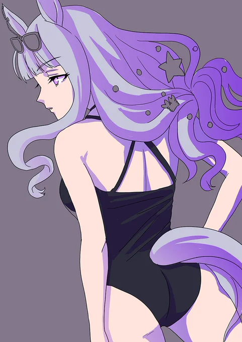 遊びで塗ってみたもの。これはこれでちょっとデザインっぽい?線画とかまだ整っていないのであくまで遊びなので仕上がりの色とかは大きく変わる予定 