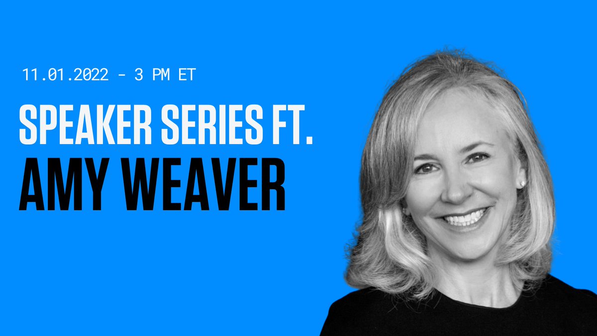 ICYMI: @salesforce President and Chief Financial Officer @amy_e_weaver is joining @highalpha Managing Partner @ScottDorsey for our November Speaker Series on Tuesday, November 1st at 3 PM ET. Register today: bit.ly/3g0WFRR