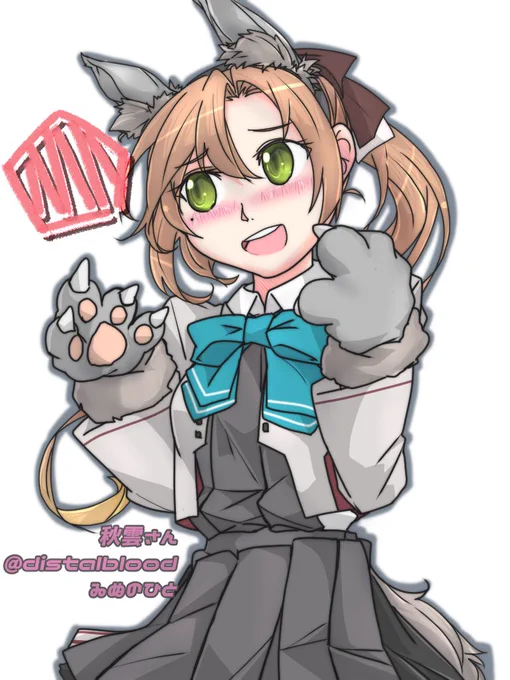 秋雲さん#艦これ版深夜の真剣お絵描き60分一本勝負 #艦これ版真剣お絵描き60分一本勝負_20221017 