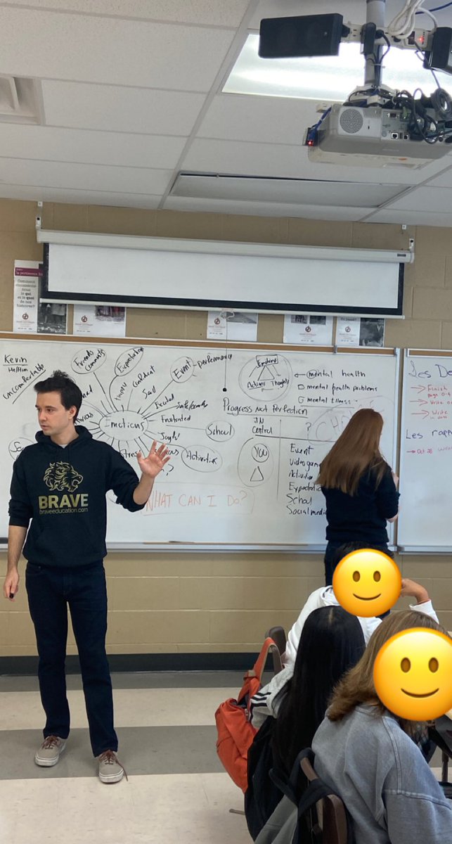 EHabib15's tweet photo. What an amazing workshop by @Brave_Education on “My Mental Wellness”. Students were all engaged and had an amazing conversation about it later on as a class. @PeelSchools @SouthFieldsV #MentalHealthMatters #MentalHealthAwareness https://t.co/IbUKWSBKeQ