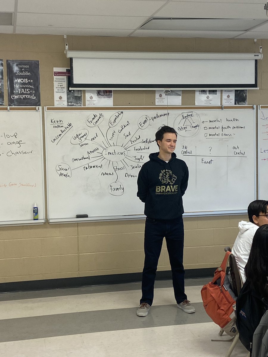 EHabib15's tweet photo. What an amazing workshop by @Brave_Education on “My Mental Wellness”. Students were all engaged and had an amazing conversation about it later on as a class. @PeelSchools @SouthFieldsV #MentalHealthMatters #MentalHealthAwareness https://t.co/IbUKWSBKeQ