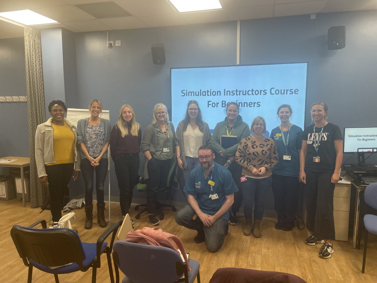 UHBWSimulation's tweet photo. Today is our Simulation Instructors Course for Beginners; a 1-day course designed to introduce our @uhbwNHS colleagues to sim. Are you from UHBW and interested in this course? Get in touch for future dates! Not from UHBW but interested in sim? Check out https://t.co/kDYHOX48Py https://t.co/rZqZOASMkT