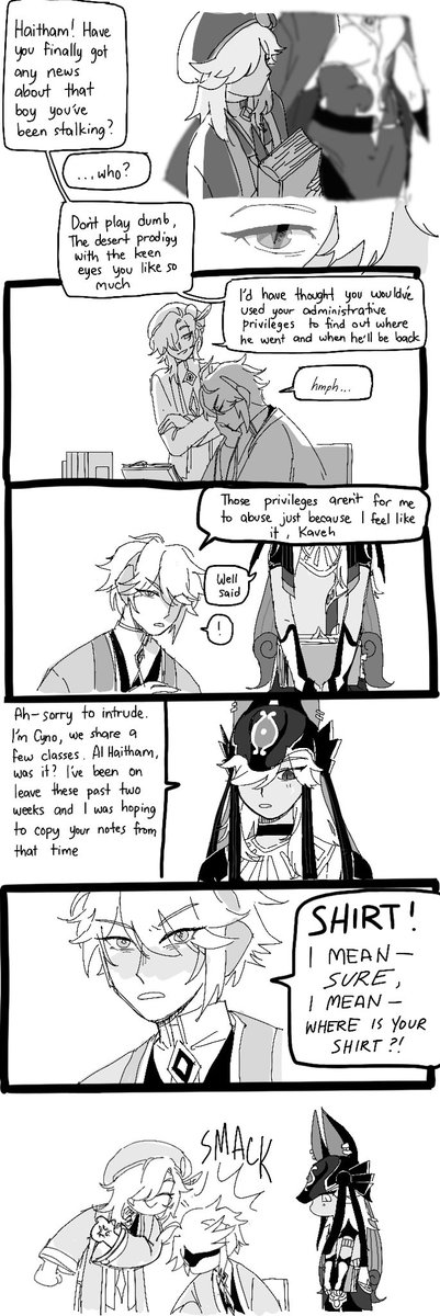 dogboyposting's tweet photo. can i offer you an akademiya romance in these trying times #haino #cytham https://t.co/RnS4bzVjMs