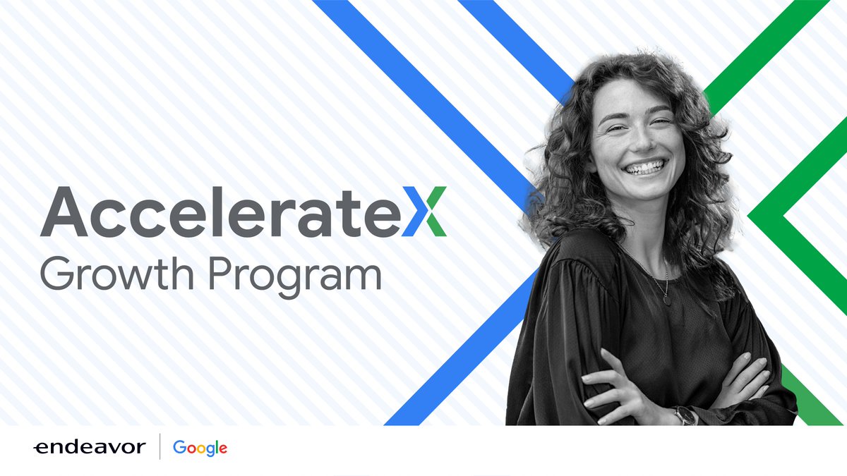 AccelerateX start-up'lara destek vermek için başlıyor!

<a href="/Google/">Google</a> Türkiye ve <a href="/endeavor_turkey/">Endeavor Türkiye</a> iş birliğiyle ilk defa başlayacak olan 3 aylık programa 12 start-up kurucusu seçilecek.

Son başvuru tarihi 21 Ekim.

rsvp.withgoogle.com/events/acceler…