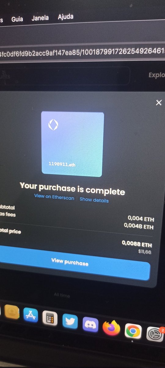 my God! the gas was more expensive than the <a href="/7DPalindromes/">7 Digits Palindromes</a> 😱😱😱 
I promised I would stop, but seeing a price like that, I can't!
#ensdomains #7digitpalindrome #ens