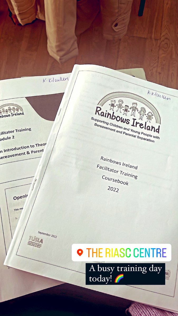 miss_kilcullen's tweet photo. Very enlightening training with @RainbowsIreland today. Looking forward to the next three training sessions. 
 
#supportforyoungpeople #schoolchaplain https://t.co/k6Zi6TRKeZ
