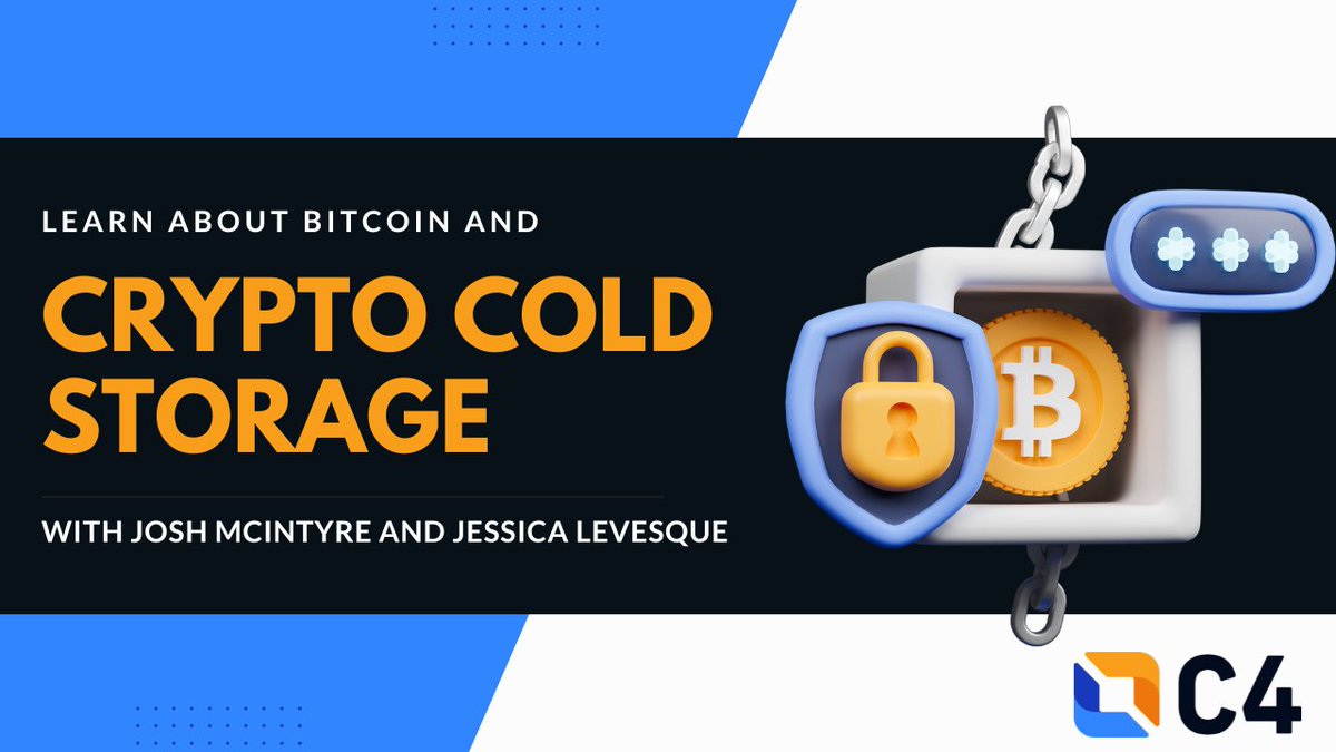 LearnMoreWithC4's tweet photo. 🥶❄️🧊 Learn about cold storage for your cryptoassets this Wednesday Oct. 19th at 1pm ET with @chaintuts and @JesLeveq! 

👉 https://t.co/qPZRIacVWW 👈

#Bitcoin #crypto #cryptocurrencies https://t.co/XQ1pvxdsvg