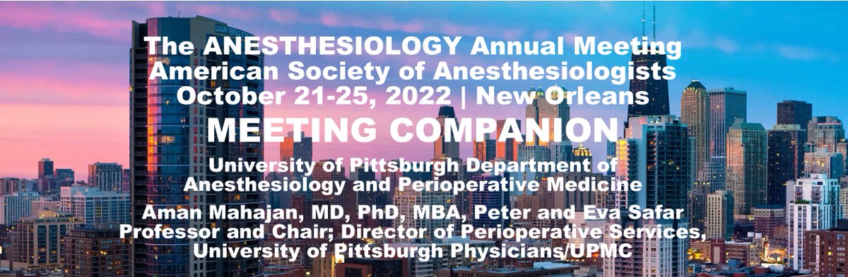 Pitt Anesthesiology and Perioperative Medicine tweet media