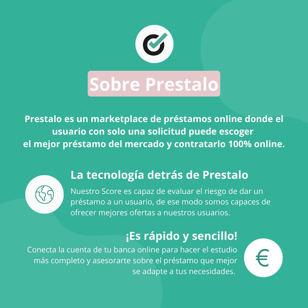 Consigue ahora tu mejor préstamo online! Conoce más sobre nosotros en nuestro sitio web 💚

➡️ prestalo.com

-
#prestamos #info #prestamospersonales #online #ayudaonline #bancaonline #negocios #economia #finanzas