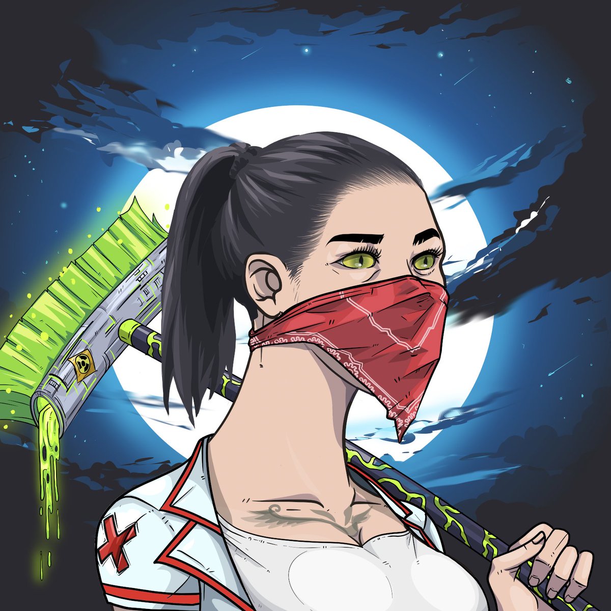 degensx's tweet photo. The sweeping never stops in Degen City, especially during the full moon.
The Guardians of Agora take care of it 😈 https://t.co/khOy8JvkUM