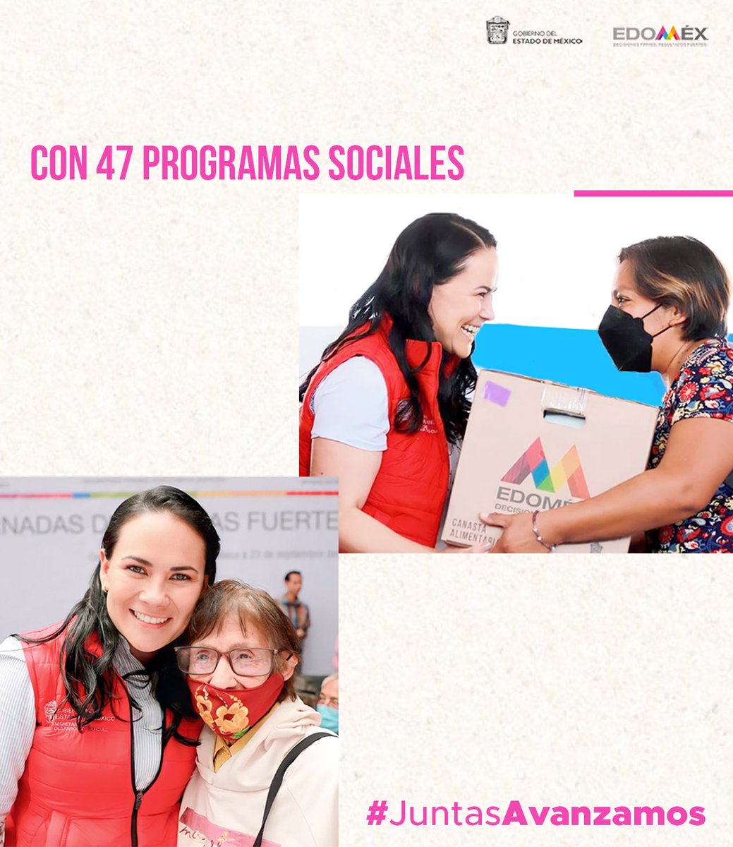 Brindamos más apoyos y mejores oportunidades a las familias que más lo necesitan para que sigan creciendo fuertes. #JuntasAvanzamos