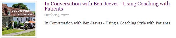 OpenUniPress's tweet photo. In this #CoachingInn podcast from Open Uni Press author @3dclaire, @bjeeves discusses the impact of his coaching style with his patients: https://t.co/24xl94L48T
Further reading on how to have more transformational conversations by doing less: https://t.co/1ZHK6mP4d0 https://t.co/vtp37YS9tx