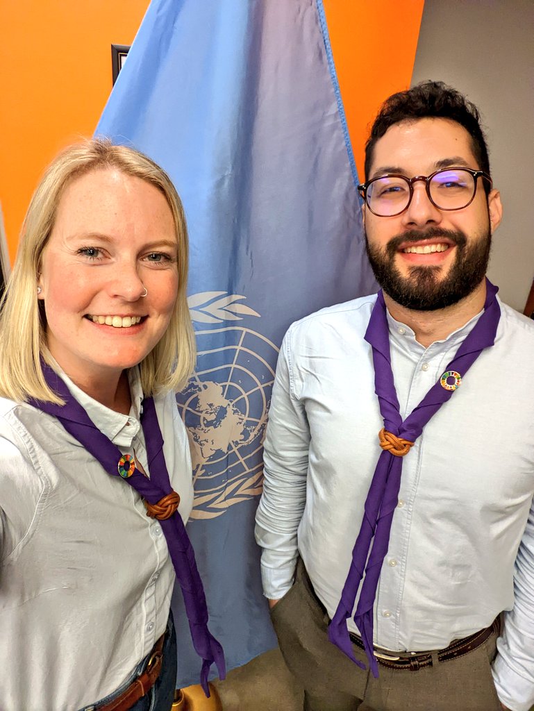 When you accidentally coordinate for the <a href="/CompactYouth/">YouthCompact</a> meeting 👯 #Twinning 

New Scouting &amp; Humanitarian Action uniform, <a href="/dim_trakaniaris/">Dimitris Trakaniaris</a> !? Complete with the mandatory "this shirt has been in my suitcase for a week" creases... 😉