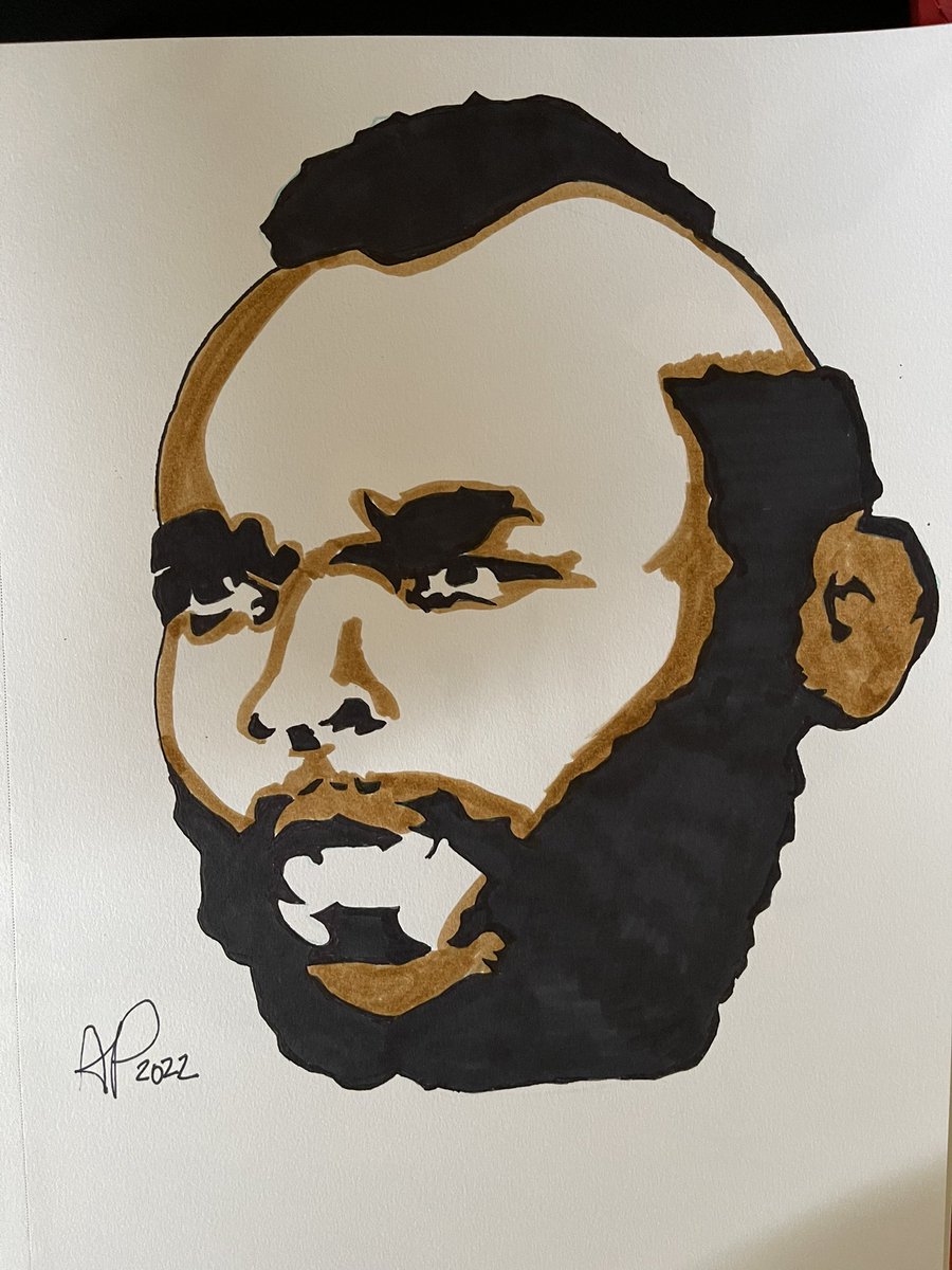 AARONisPAULE's tweet photo. #inktober2022 Day 17. #mrt #laurencetureaud #babaracus #ateam #clubberlang. Made by #micronpen, #sharpiefinepoint #sharpiechiseltip #tombowdualbrushpens #inktober https://t.co/IIj6dJ6I7z