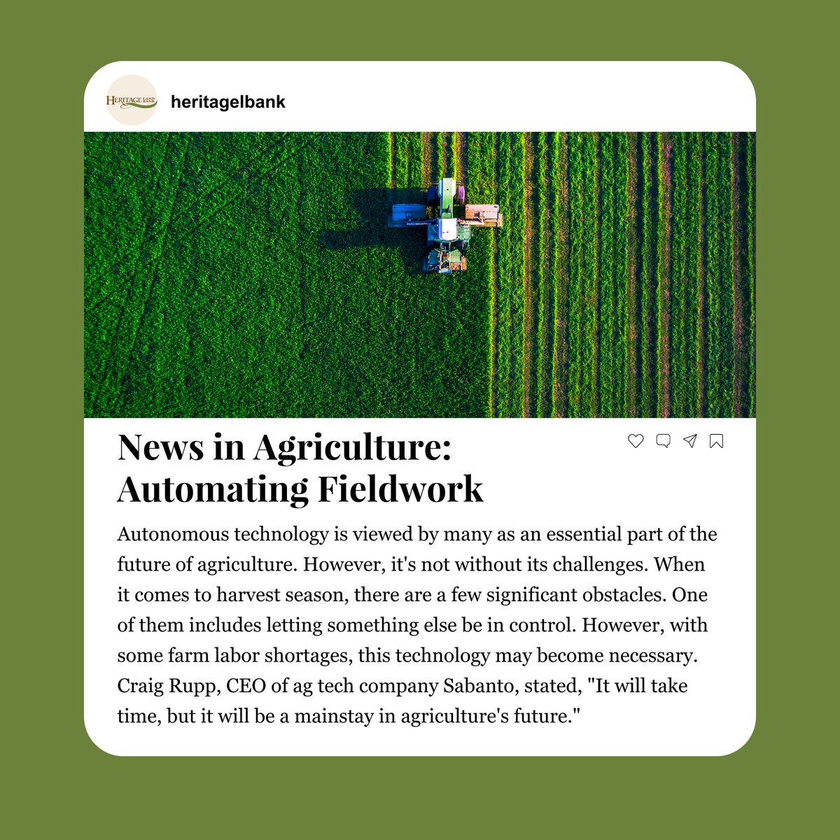Precision #agriculture and #autonomous technology are no longer just futuristic concepts—they're here. Read on to learn more about these fascinating developments in agriculture. 🚜