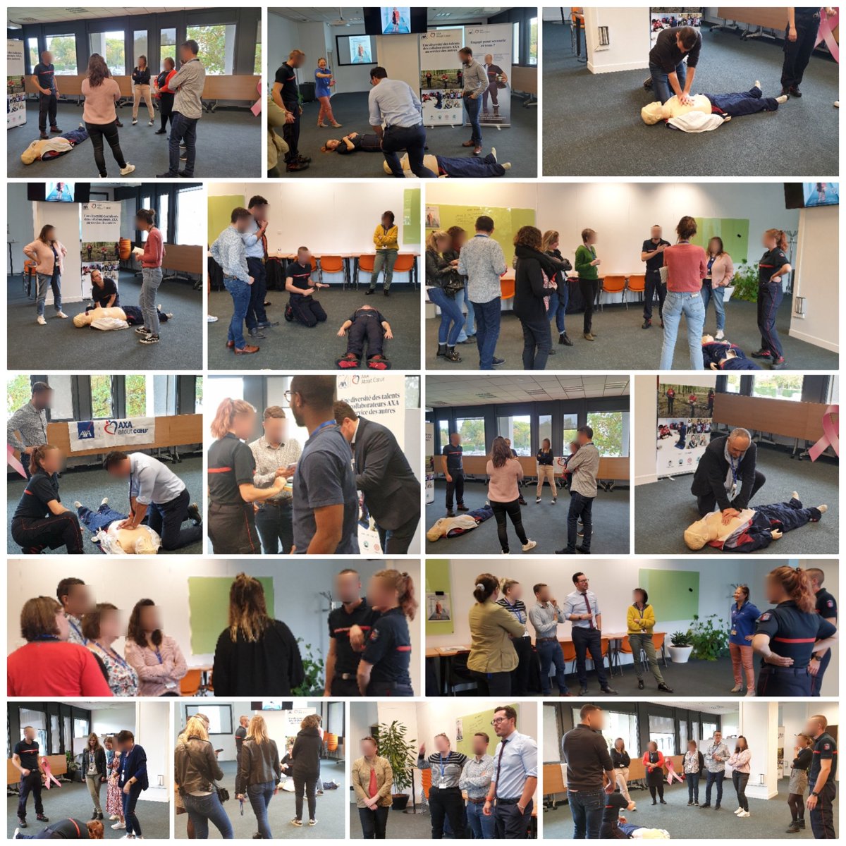 Le programme #Engagépoursecourir vous connaissez? Les collaborateurs #AXAOuest #Angers sont venus le découvrir autour d'une animation #AXAAtoutcoeur  "Gestes qui sauvent" et d'un quizz pour gagner des formations #PSC1
Merci aux pompiers <a href="/UDSP_49/">Union Départementale Des Sapeurs Pompiers du 49</a> <a href="/MGuineberteau/">Mattis G.</a> pour leur présence